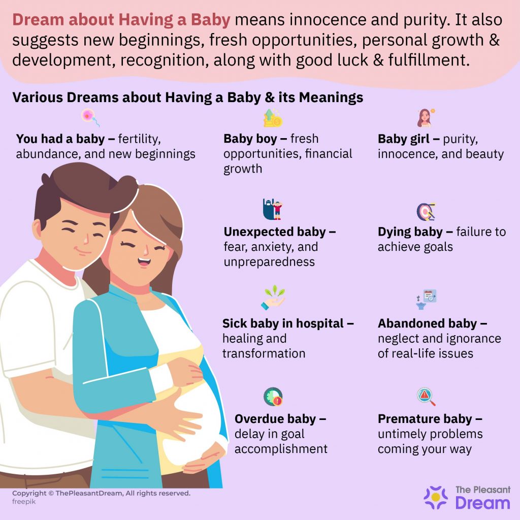 Soñar con tener un bebé