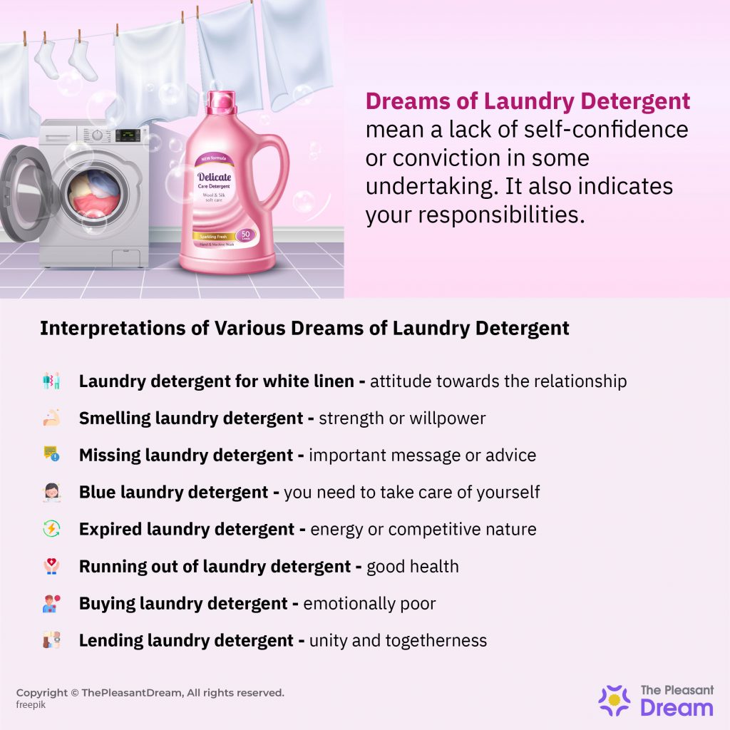 Dream Of Laundry Detergent - 44 Tramas Y Sus Interpretaciones