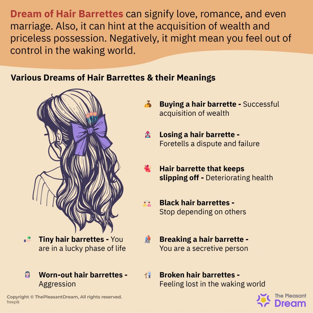 Significado de soñar con pasadores para el cabello - 56 tipos con interpretaciones