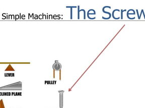 Máquina simple: el tornillo |