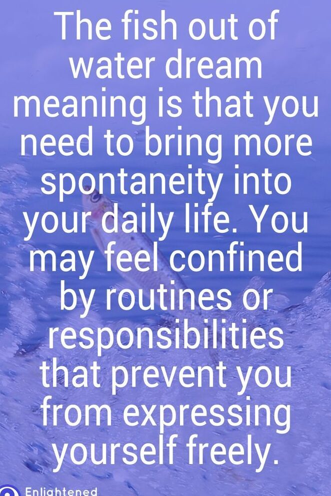 Significado de los sueños con pez fuera del agua |