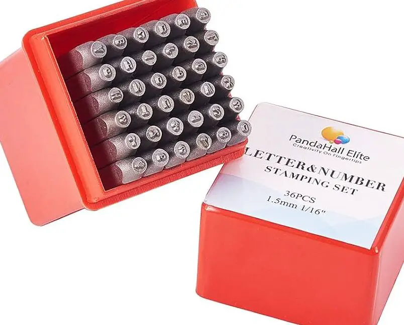 Amazon.com: PH PandaHall 36 piezas Juego de sellos de metal con letras y números ...